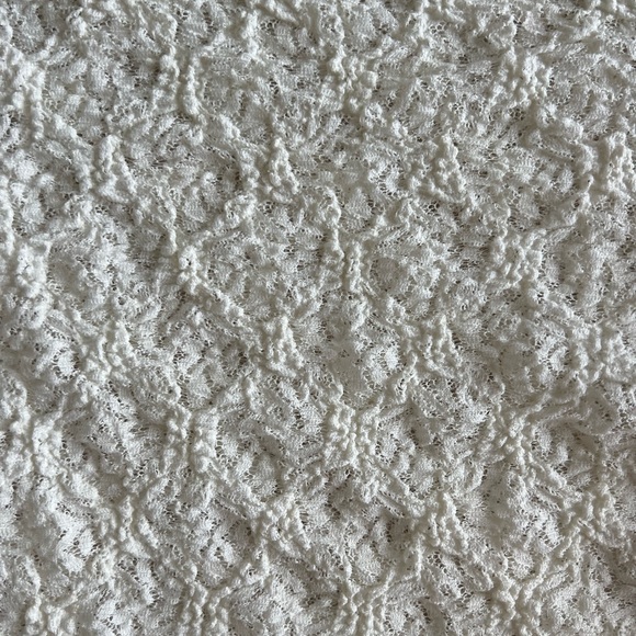 Urban Outfitters Semi-Sheer Textured Crew Neck Top in ivory (size M) - Picture 6 of 8